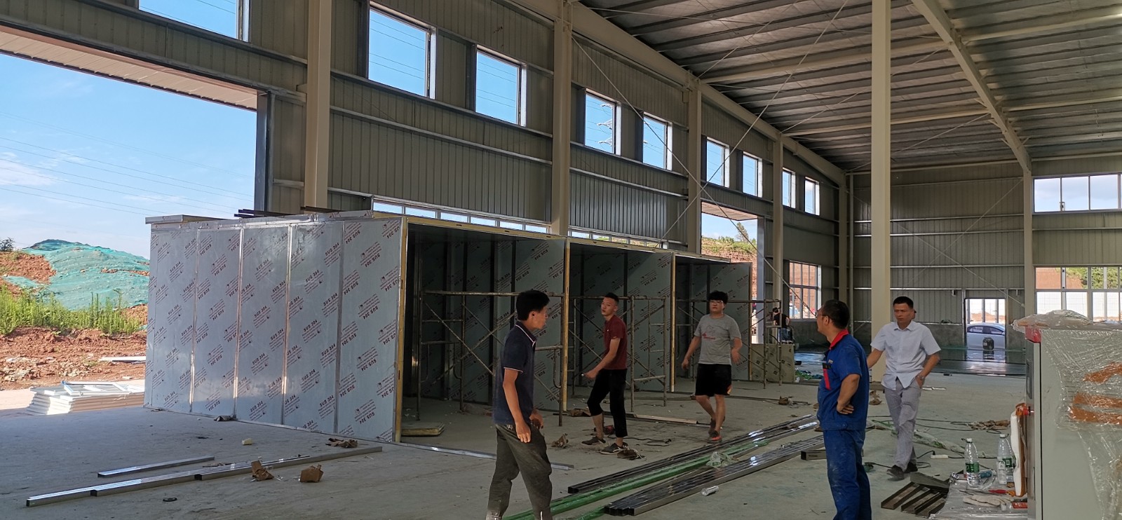 客戶實地：持續(xù)安裝中