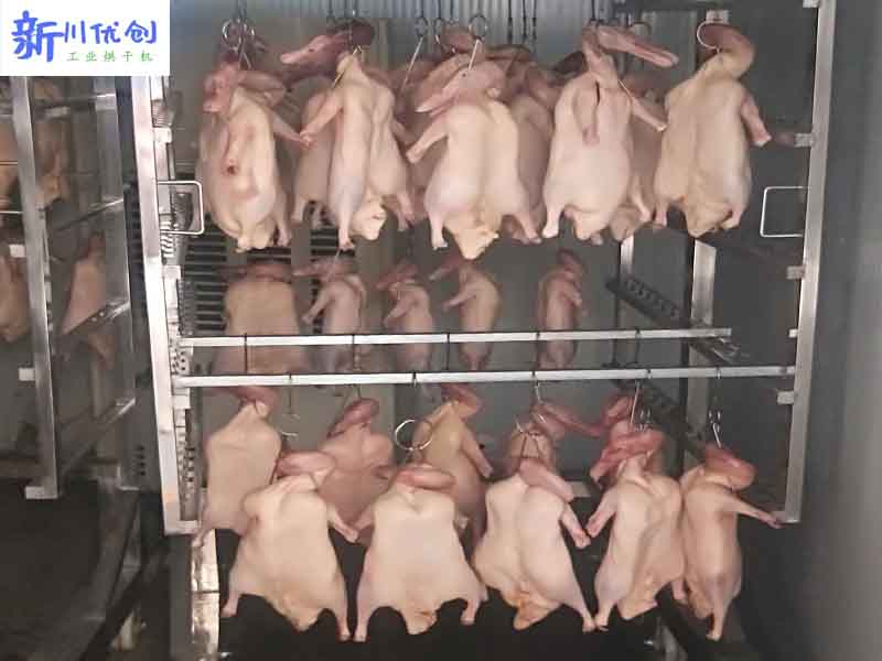 四川客戶帶料鴨只試烘-冷風風干房