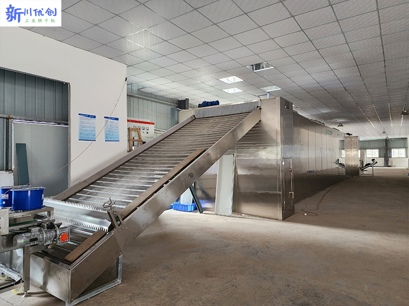 四川客戶(hù)訂購(gòu)我廠(chǎng)一條桑葉烘干加工流水線(xiàn)